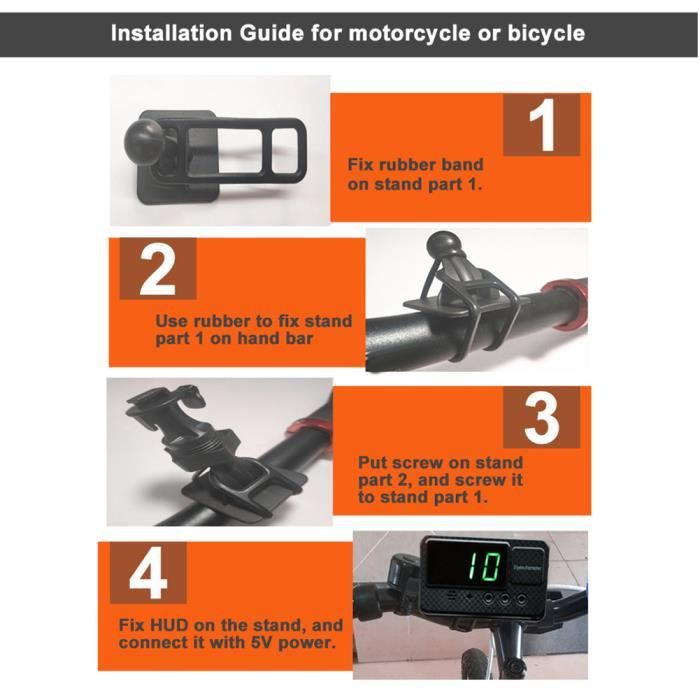 Moniteur GPS Pour Voiture M8 HUD, Affichage Tête Haute, écran 4.7