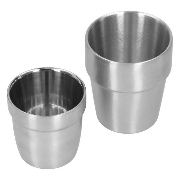 ENERLITES Blank Device Plaque Murale En Métal, Résistante à La Corrosion, Taille Standard, 2 Voies, 11,4 X 11,6 Cm, Acier Estampé Avec Revêtement En Poudre, 7702-WG, Blanc Brillant