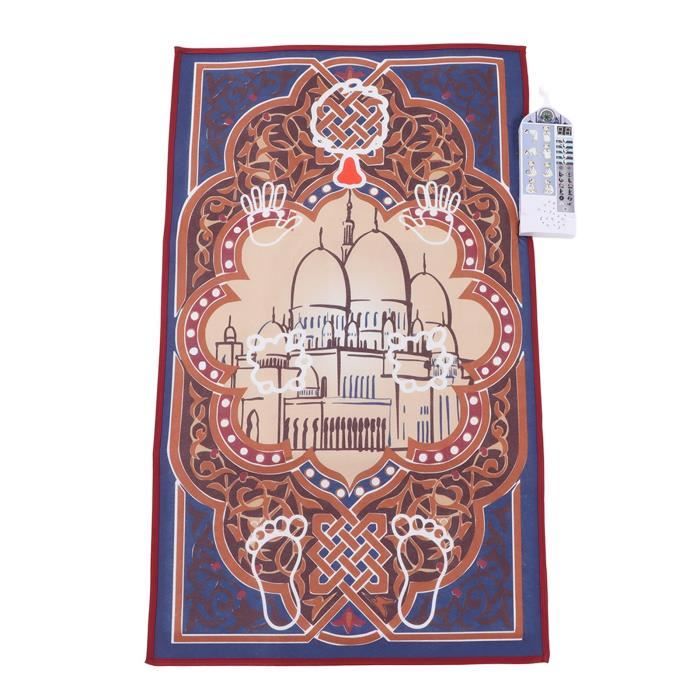 Tapis De Prière De Voyage Avec Boussole - 60x100 Cm, Vert Foncé, Polyester, Lavable Et Portable