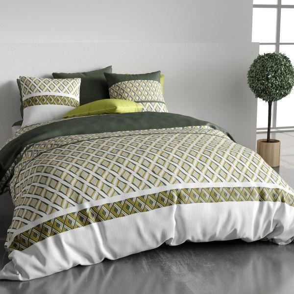 Parure de lit - Nayaa - 220x240 cm - 100% coton - Certifiée Oeko-Tex - Élégance chic