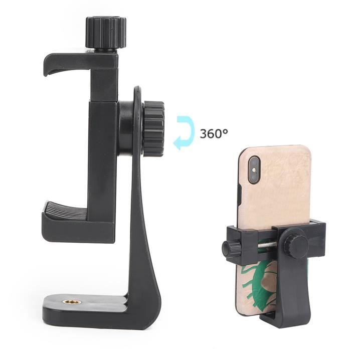 Clip de verrouillage du téléphone mobile pour diffusion en direct de pôle  selfie à 360 degrés rotatif universel support de trépied - Cdiscount  Téléphonie