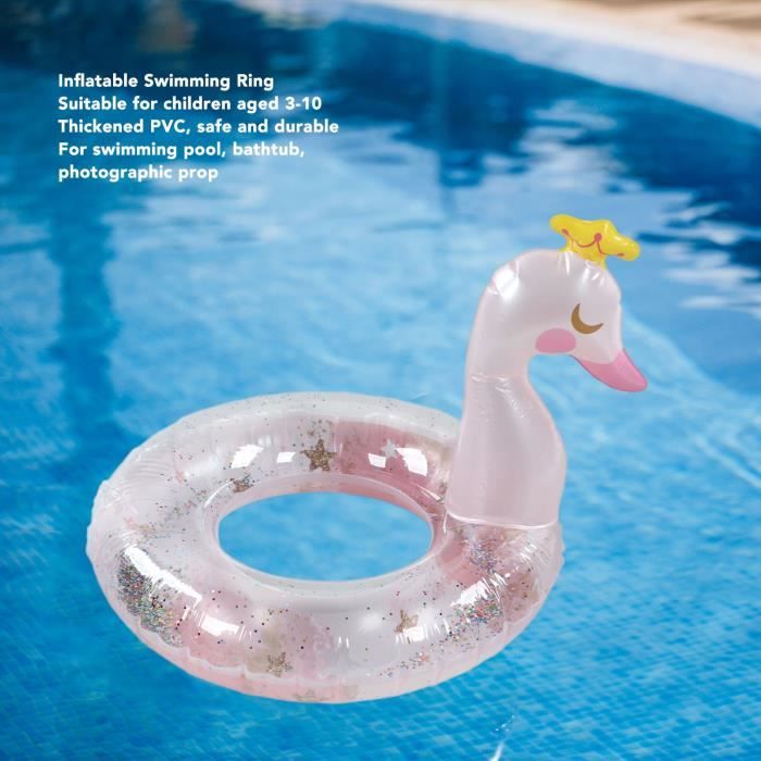 Set De 3 Jouets De Piscine Pailletés (anneau, Hamac, Boule) - Gonflables En PVC, Pour Enfants Et Adultes - Déco Et Jeux D'eau