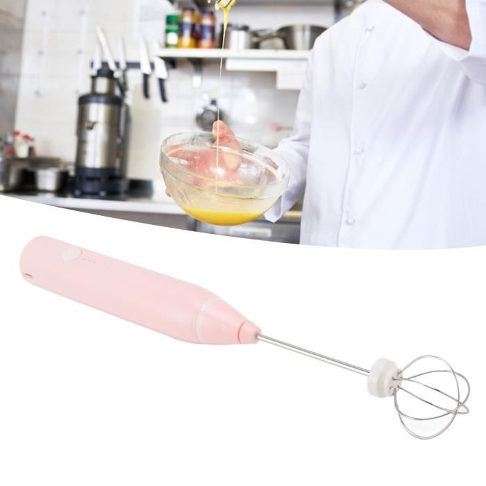 Mélangeur De Boissons électrique Portable - Batteur à œufs Mini Multifonction - Pour Mousse, Milk-shake, Cocktails - USB Rechargeable - Abricot - 5