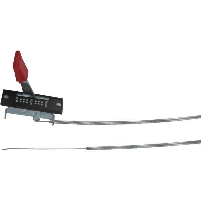 Commande d'accélération universelle en métal - Longueur câble: 1800mm Longueur gaine: 1680mm Course