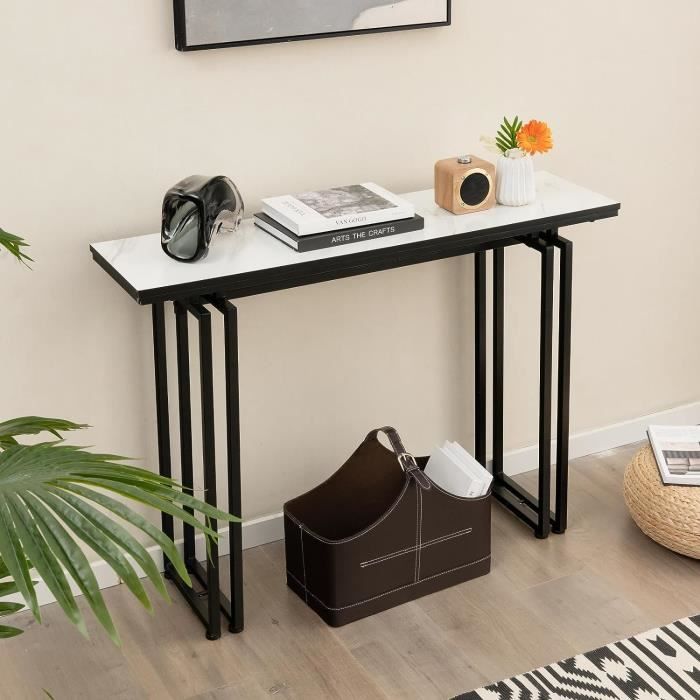 HOMCOM Table Console Table de Drapier Table d'Entrée Cadre en