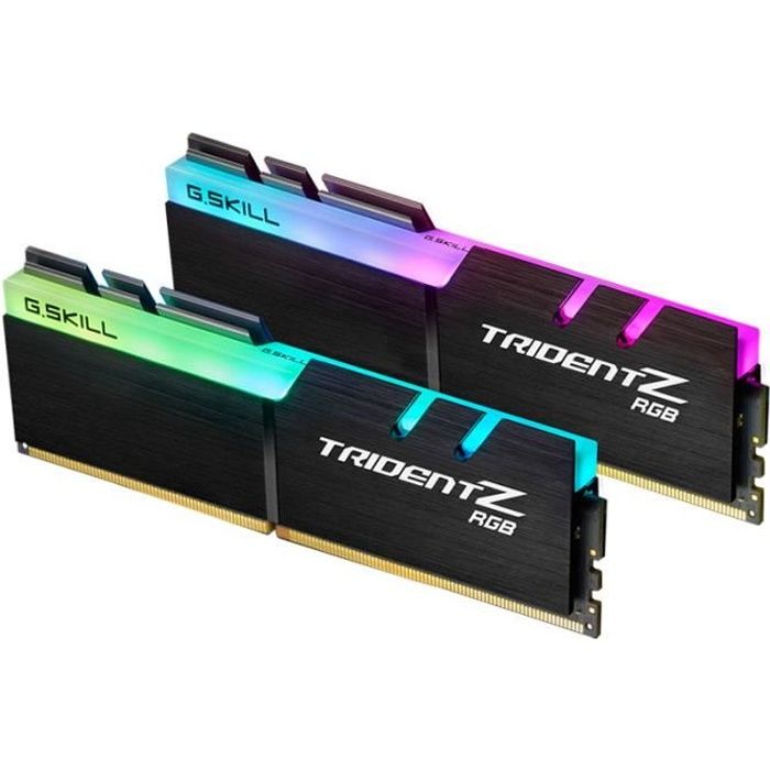 Mémoire PC G.SKILL Trident Z RGB – 16 Go – PC4-32000 / DDR4 4000 Mhz F4-4000C18D-16GTZRB DDR4