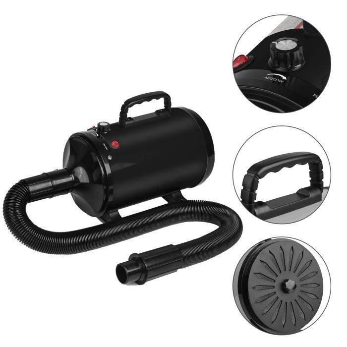 Comparer les prix de KEDIA. Séchoir Animal Pet Dryer Pulseur Séchage-Poils Professionnel Sèche-Chien Noir, 33*17*80-250cm
