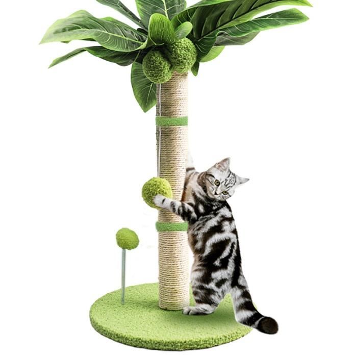 Comparer les prix de Arbre à Chat - LEOCLOTHO - Cocotier - Vert - Moyen - Intérieur