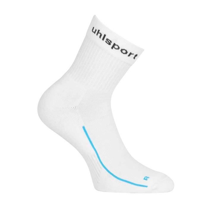Chaussettes de foot - Uhlsport - Team Classic Socks - Blanc - Lot de 3 paires - Respirantes Chaussettes de foot - Uhlsport - Team Classic Socks - Blanc - Lot de 3 paires - Respirantes