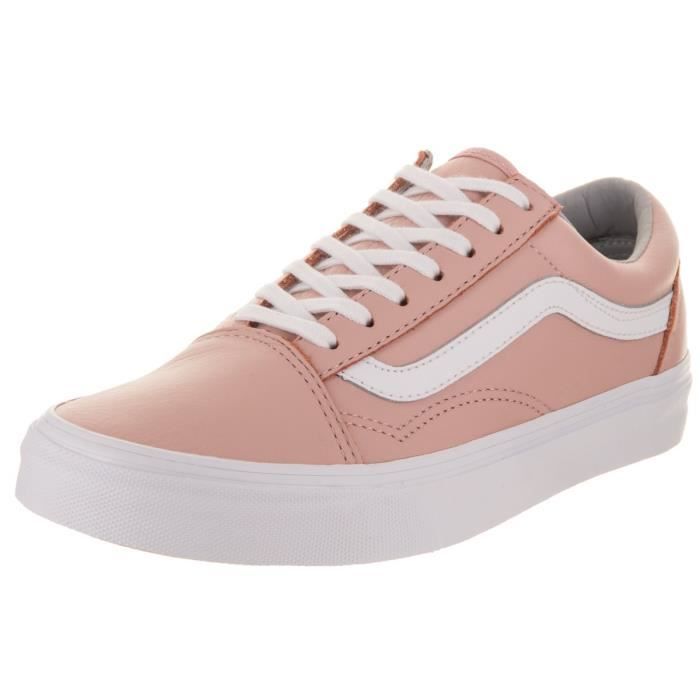 vans beige cuir femme