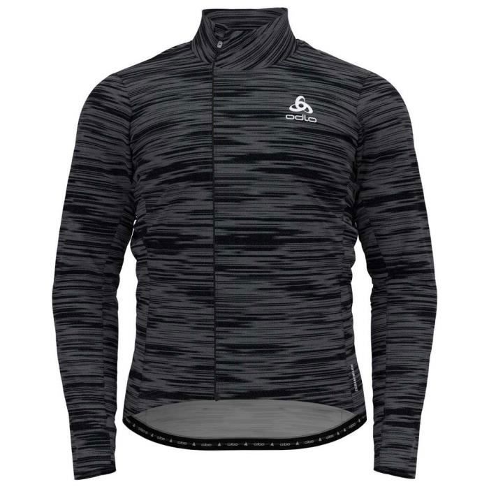 Maillot De Cyclisme ODLO – Homme, Vert, Fermeture éclair Intégrale – Taille M