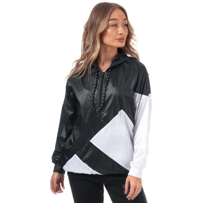 veste adidas femme blanche et noir