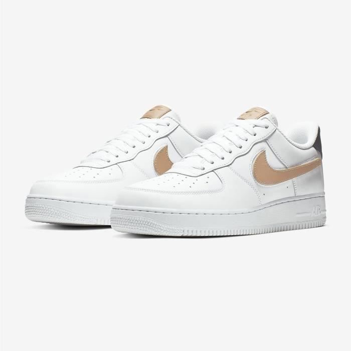 Basket Nike Air Force 1 07 LV8 3 Removable Swoosh Chaussures Baskets AF1  Airforce One pour Homme Femme Blanc Blanc - Cdiscount Chaussures
