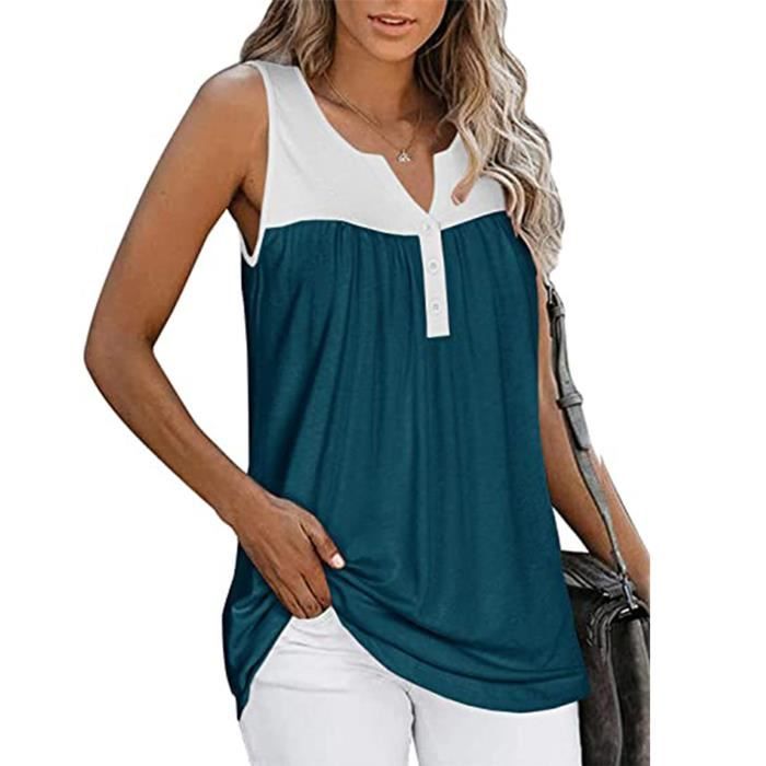 Débardeur Tunique Maurices – Taille M – Vert – Long Et Stretch – Bon état