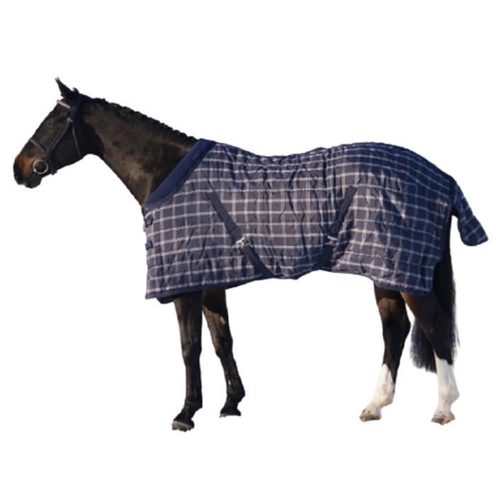 QHP Couverture D'Extérieur Cheval Luxury 50g - Imperméable Respirante 600D, Protection Hiver & Pluie