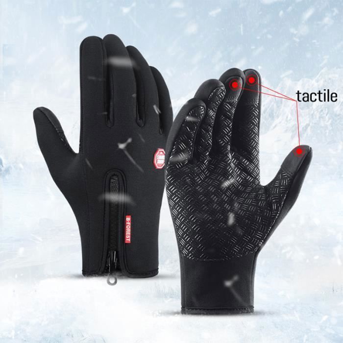 Gants tactiles femme homme chauds imperméables Gant polaire thermique tactile impermeable velo trail randonnée foot anti dérapant