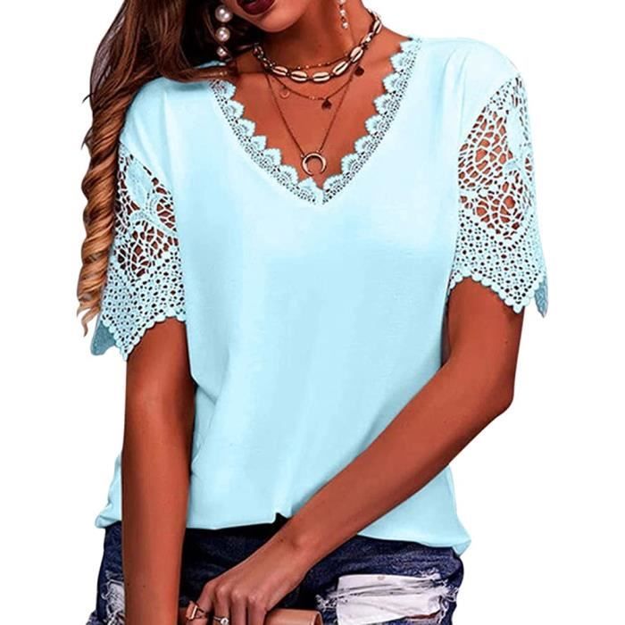 Deux Hauts Femme Manches Courtes Lane Bryant - Taille 2X - Blanc à étoiles Dorées - Neufs Sans étiquettes
