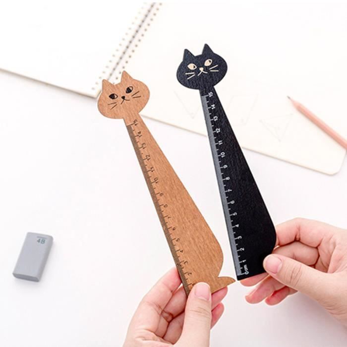 2 Pcs 15 Cm Mignon Chat Droite Regle Outils En Bois Papeterie Dessin Anime Dessin Cadeau Bureau Coreen Ecole Kitty Mesure Cdiscount Jardin