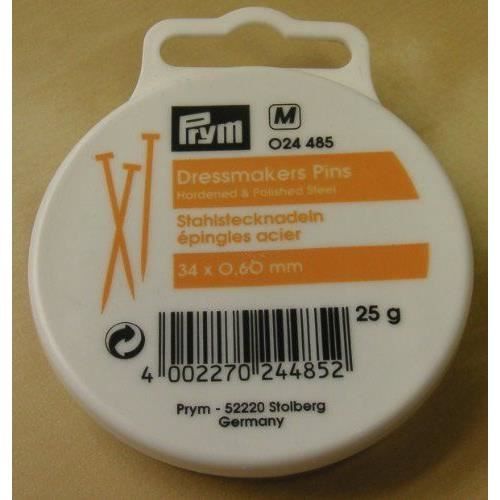 Prym Épingles Acier 34x0,6mm - 50g
