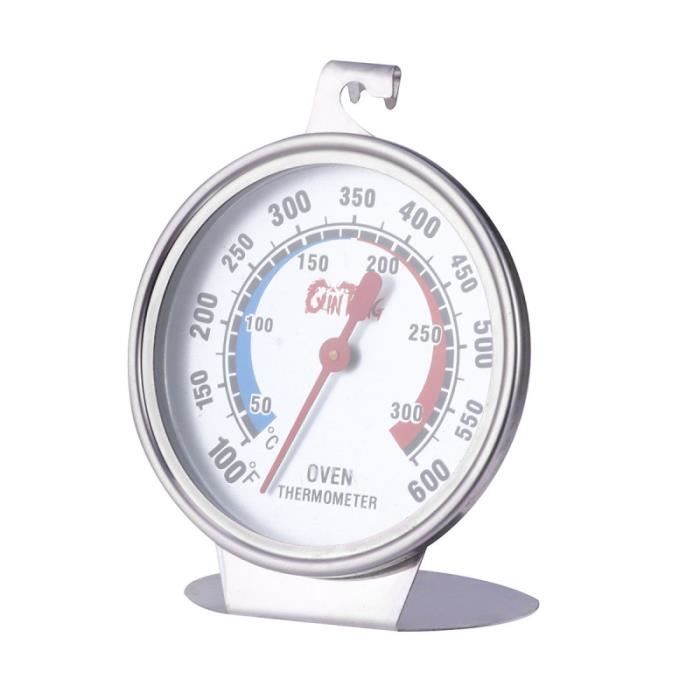 Thermomètre à Four/gril En Inox - Plage 50-500°C / 100-1000°F - Pour Pizza, Rôtisserie, Barbecue