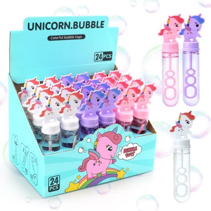 Pack De 24 Tubes De Bulles De Savon DeAO – 35 Ml Chacun, Baguettes 3 Trous Pour Enfants, Idéal Fêtes Et Cadeaux