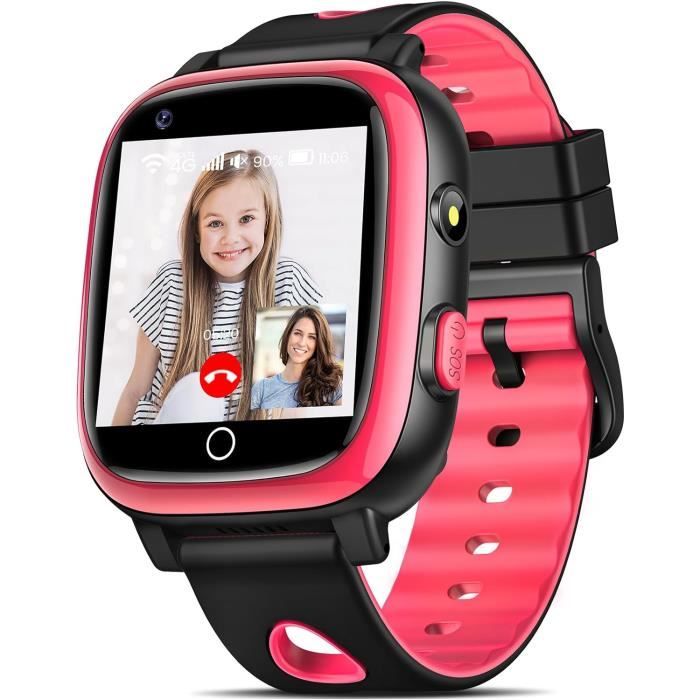 Montre Connectée Enfant Gps 4G 360° Rotation Montre Connectée Pour