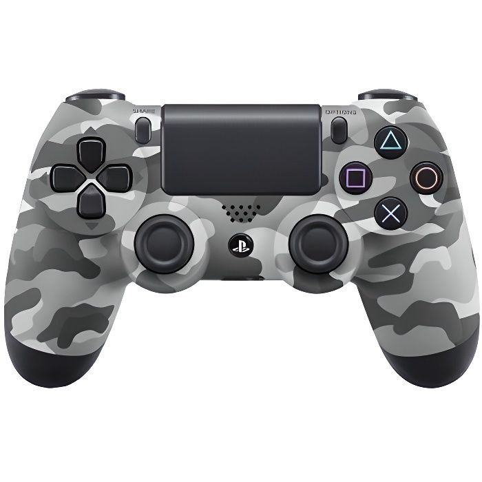 Sony Manette Ps4 Dualshock 4 Camouflage Gris V2 Sans Fil Cdiscount Informatique