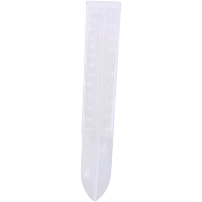 Lueudu Tube Pluviomètre 17,8cm - Plastique Transparent Résistant Au Froid