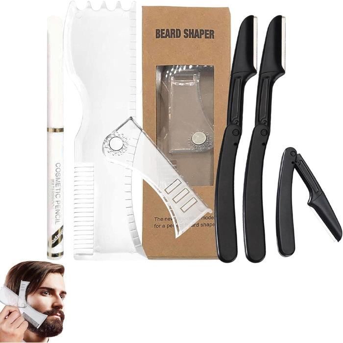 Peigne Guide De Coupe Pour Barbe - Pochoir Rasage - Neuf