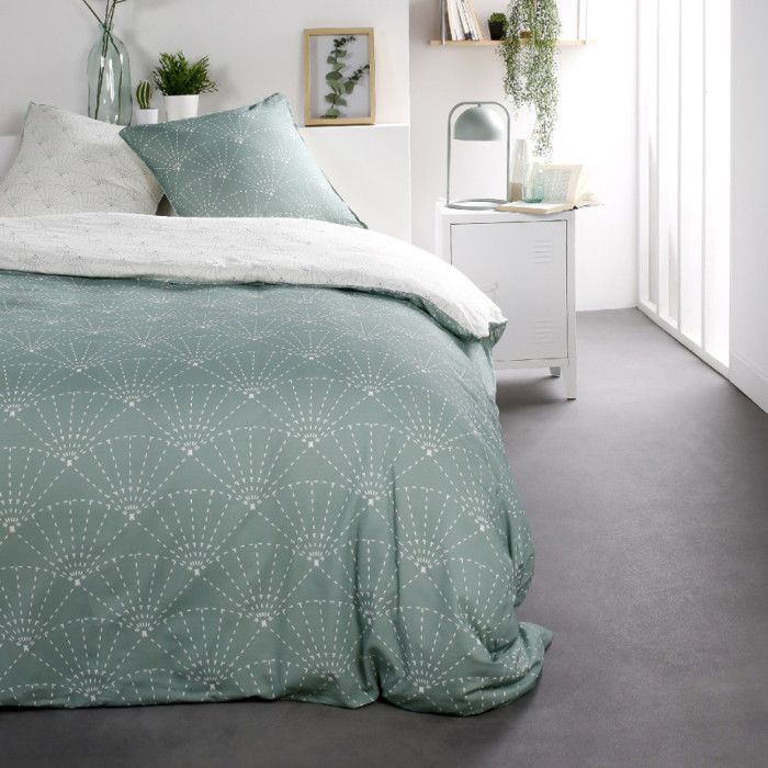 Parure De Lit Double Réversible "Sunshine" En Coton à Imprimé Floral