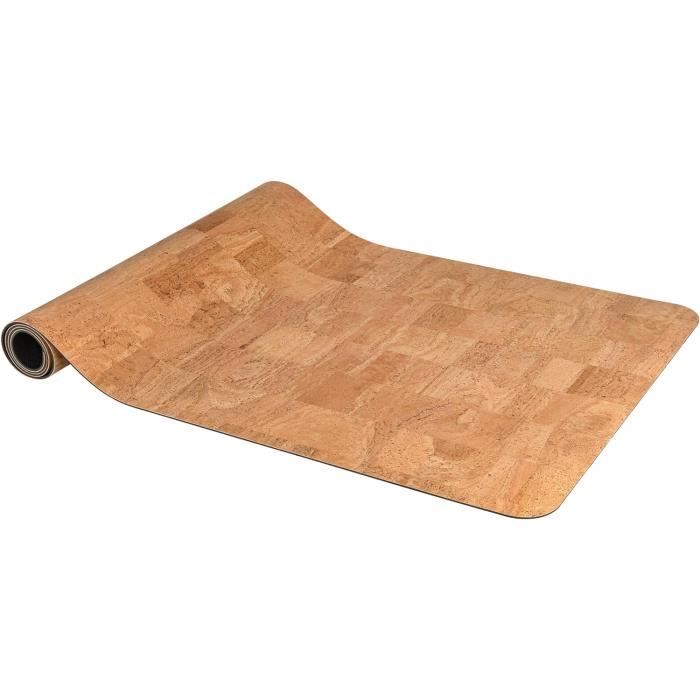 BACKLAxx ® Tapis De Yoga En Liège Avec Caoutchouc Naturel – Tapis