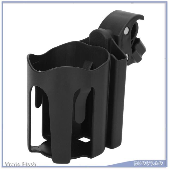 Porte-gobelet Universel 2-en-1 Pour Poussette Et Vélo - Avec Support Téléphone Réglable - Pince Ajustable Pour Barres Rondes/plates