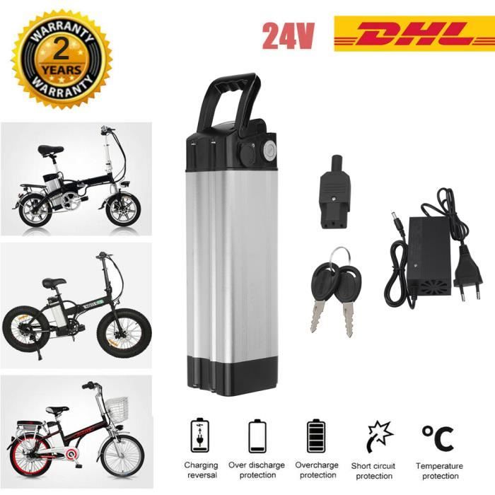 Batterie vélo Li-ion 24V 20AH E-bike Silverfish Batterie pour Vélo Electrique Cycles Ridgeback VINTEKY®