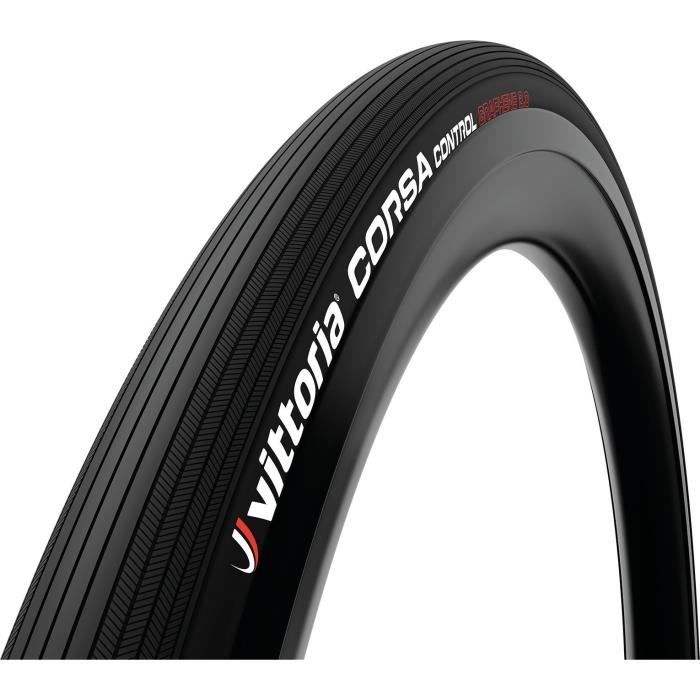 Pneu vélo route Vittoria Corsa - 700x25C (25-622) - Noir - Tringle souple technologie TLR 4C Graphene 2.0