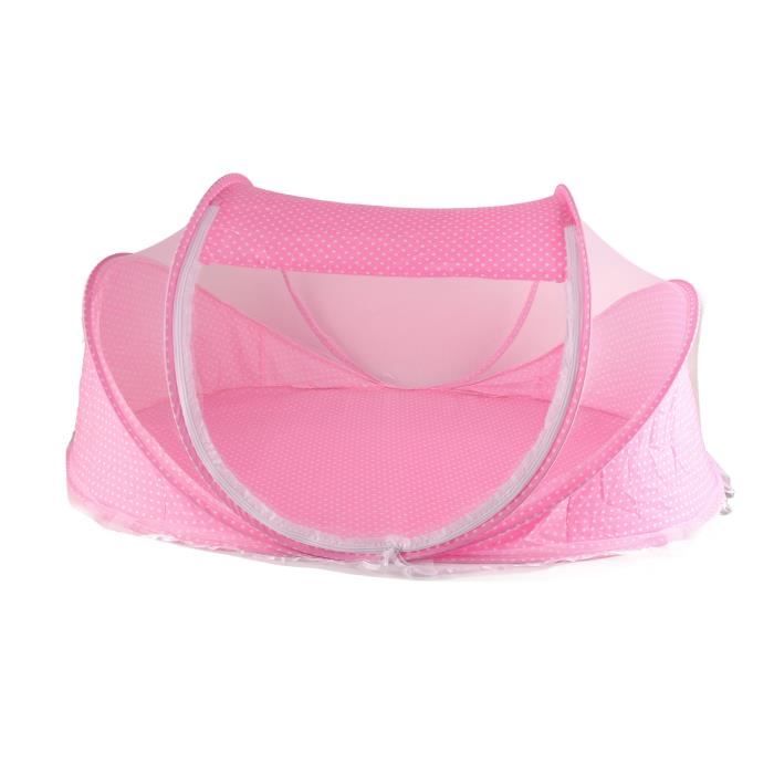 Moustiquaire Lit Bébé Pliable - Tente Anti-Moustiques Portable | Berceau Filet Respirant Pour Voyage Et Maison (Bleu)