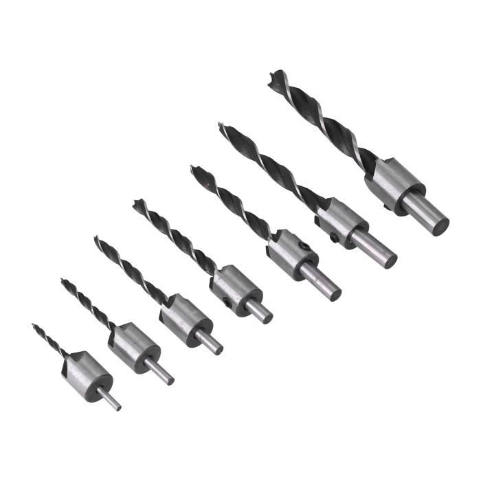 Set Alesatori In HSS Da 3mm A 16mm, Tondi, Per Acciaio, Uso Manuale, 10 Pezzi