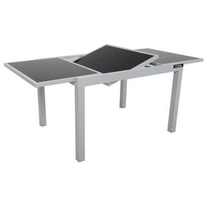 Table De Balcon Etroite 127 165x57x71 5 Cm Aluminium Noir Chicreat