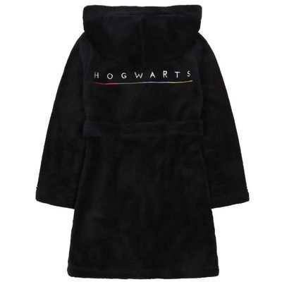 Harry Potter Poudlard Noir peignoir chaud pour garcon noue avec capuche OEKO TEX Cdiscount Maison