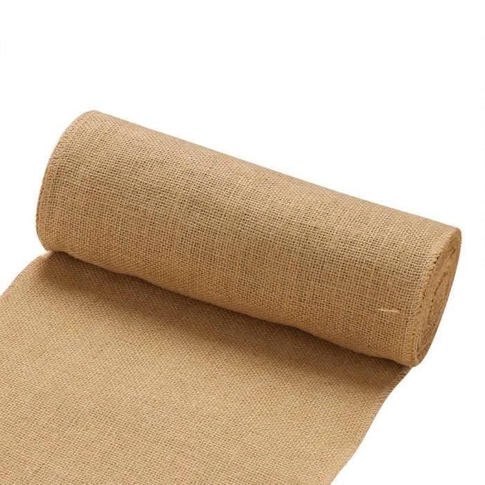 Rouleau De Tissu Jute Naturel Uni - Pour Loisirs Créatifs, Déco, Mariage - Vente Au Mètre