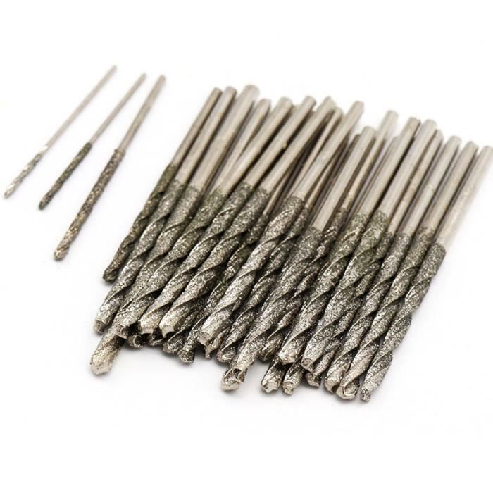 Argent - Ronde - 1.5 mm - Mèches de diamant, forets hélicoïdaux, outils de  perçage de trous pour la pierre de - Cdiscount Bricolage