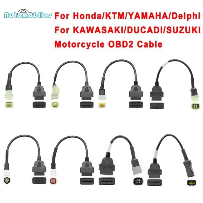 Câble de connecteur moto OBD femelle à 4PIN pour Yamaha