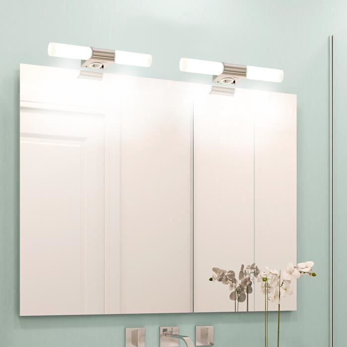 Applique Murale Réglable 3 Lumières, Style Art Nouveau, Bronze Et Blanc, Culot E14 - Pour Salle De Bain