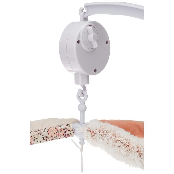 Mobile Musical NICI Lapin/Hibou - 40cm Avec 5 Figurines - Pour Lit Bébé - Cadeau Nouveau-Né