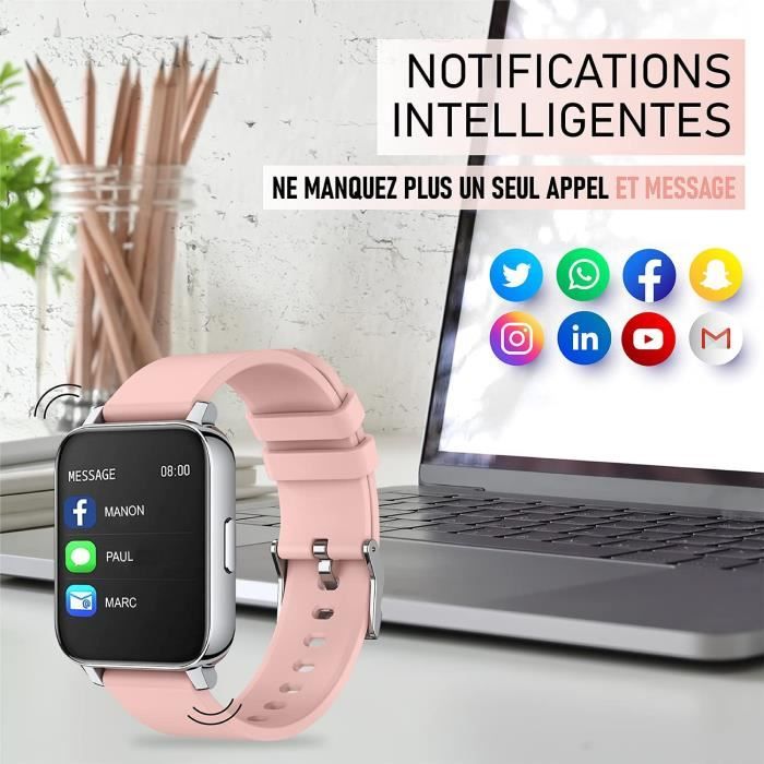Montre connect e Homme Femme Full cran Tactile Tracker Sommeil
