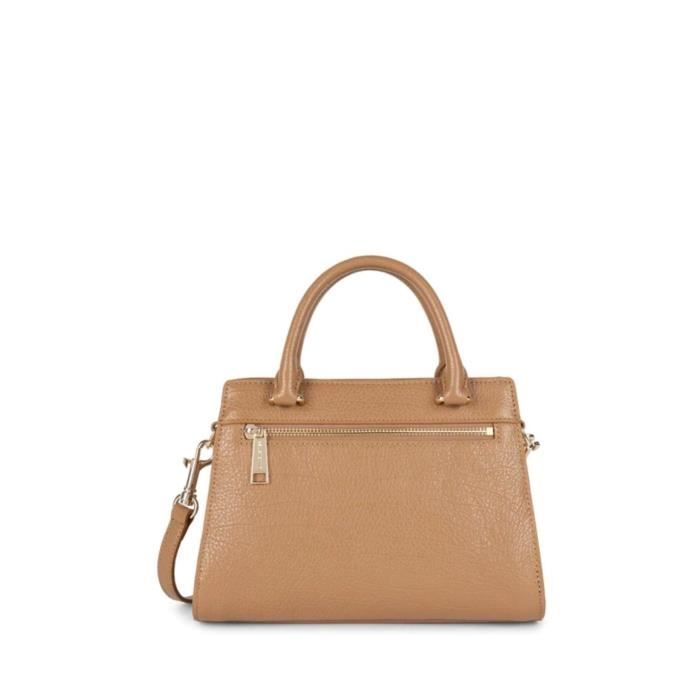 Sac A main Lancaster Ref 57401 camel 25 17 9 cm TU Marron Cdiscount Bagagerie Maroquinerie
