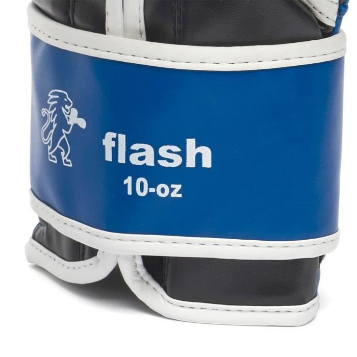 Gants De Boxe Enfant Leone 1947 - Taille 4oz - Noir - Pour Entraînement Junior - Fermeture Velcro
