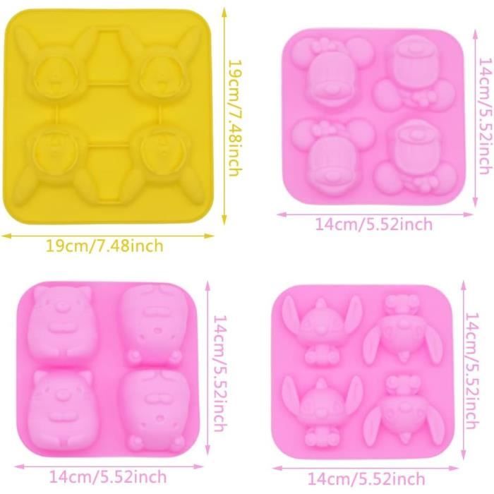 Fituenly Moules à Savon En Tranches De Citron 4 Cavités Moule En Silicone Pour Fruits Moules à Savon Fait Main Moules à Fondant En Résine D'argile De