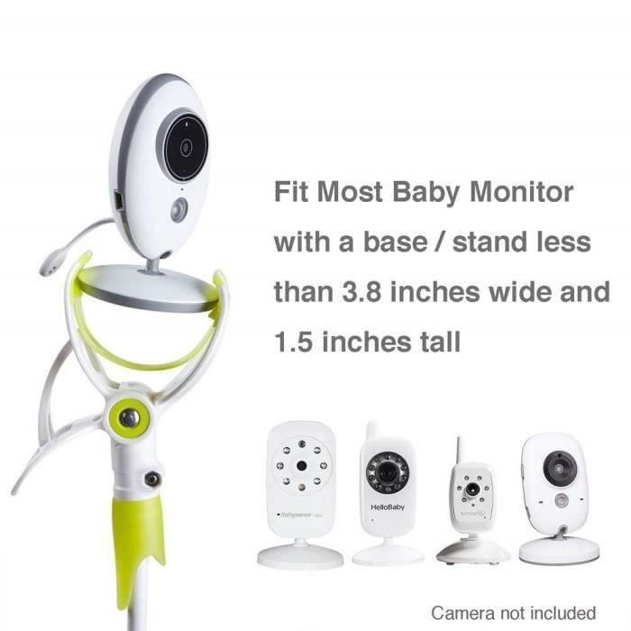 AL13250-Support de caméra pour bébé universel - Support de moniteur pour  bébé Support de moniteur vidéo pour bébé et étagère Vert