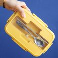 1 pc Compartiment de chauffage à micro-ondes Réutilisable Bento Container Boîte de nourriture  LUNCH BOX - BOITE A REPAS-2
