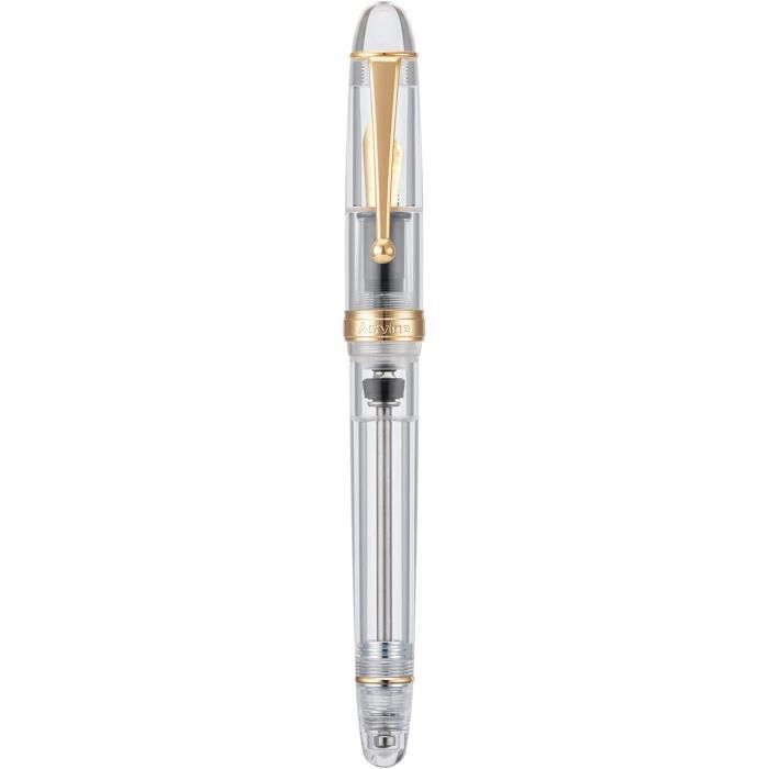 Stylo Plume Lalex Acrylique Gris à Section Carrée - Neuf Avec étiquettes